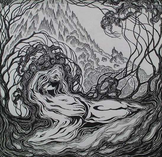 Lovers, ink drawing by Erwin Stolz, 1920's